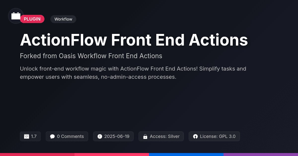 ActionFlow Front End Actions
