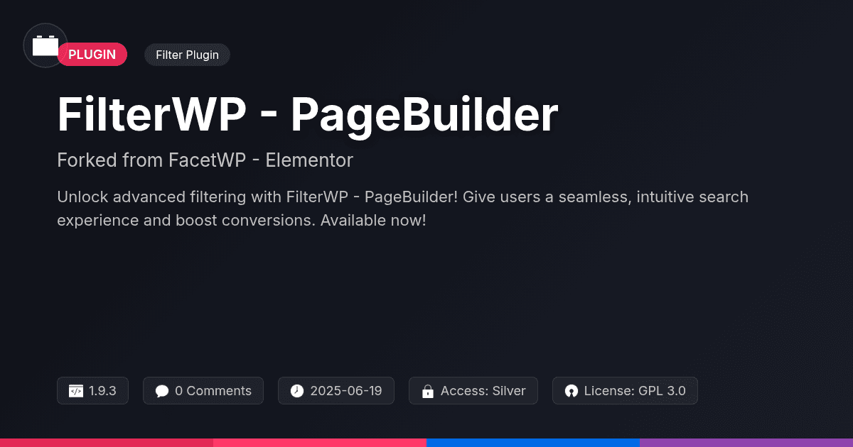 FilterWP - PageBuilder