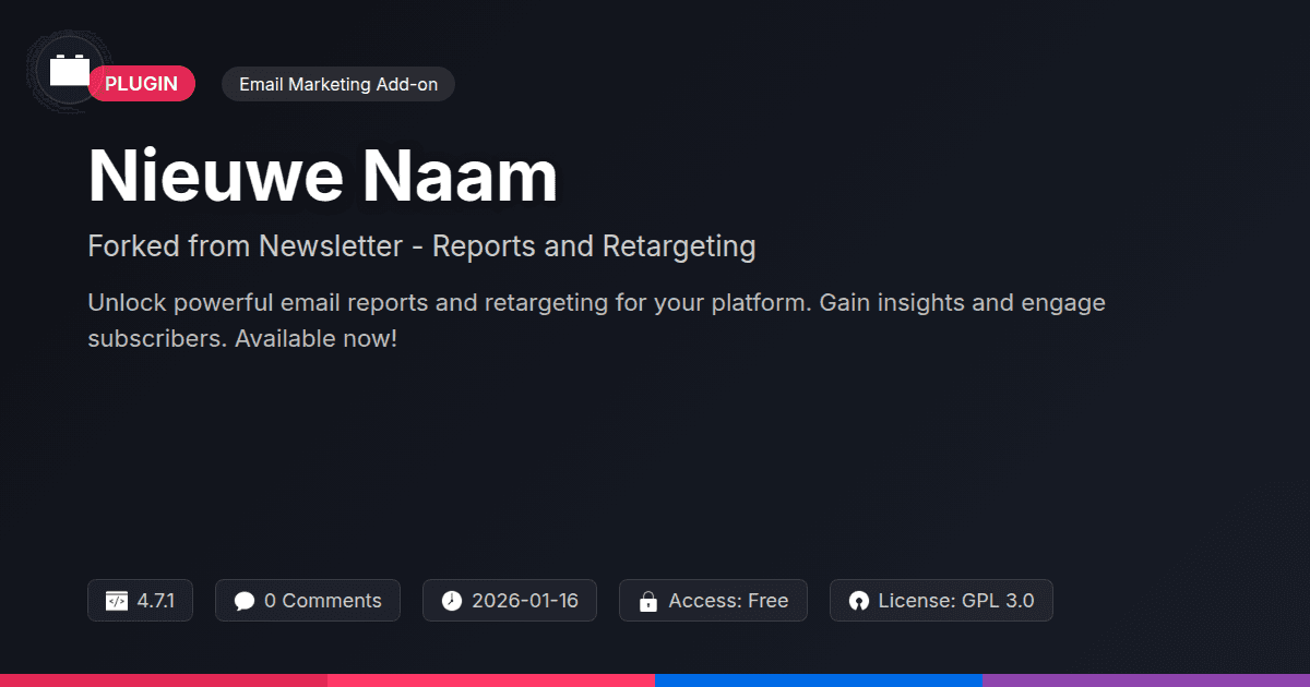 Newsletter - Reports and Retargeting