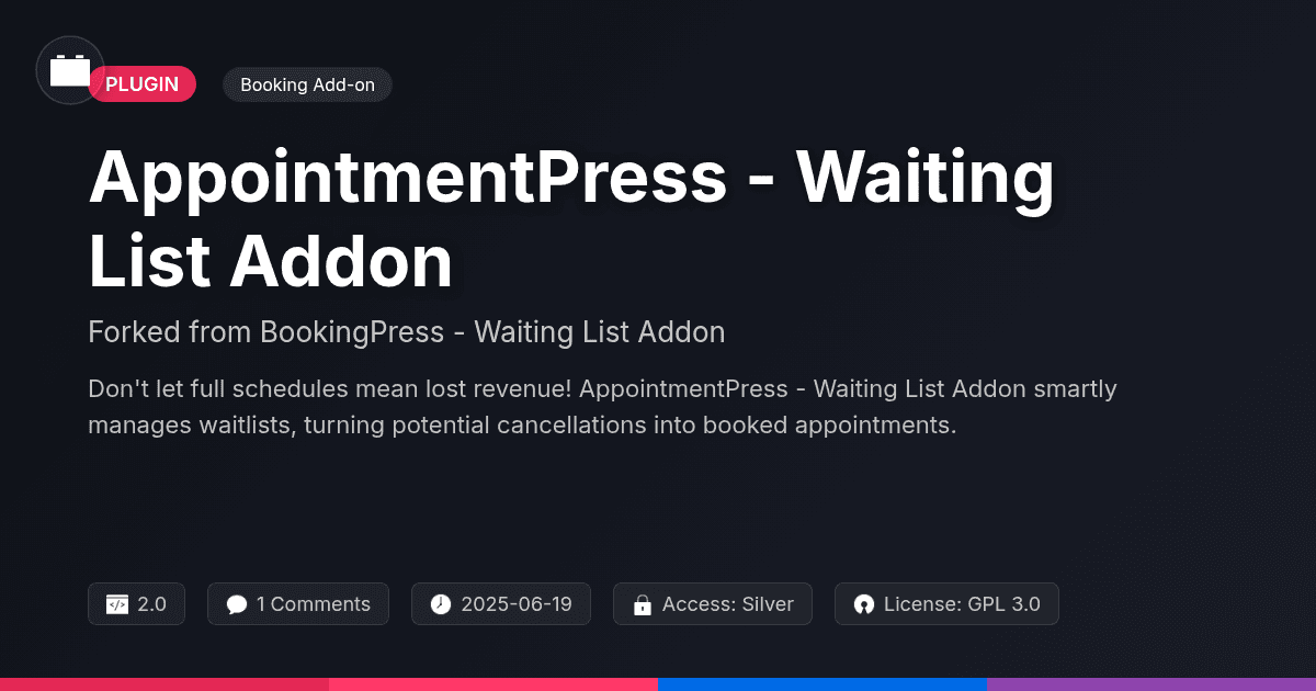 AppointmentPress - Waiting List Addon