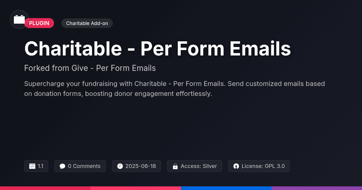 Charitable - Per Form Emails