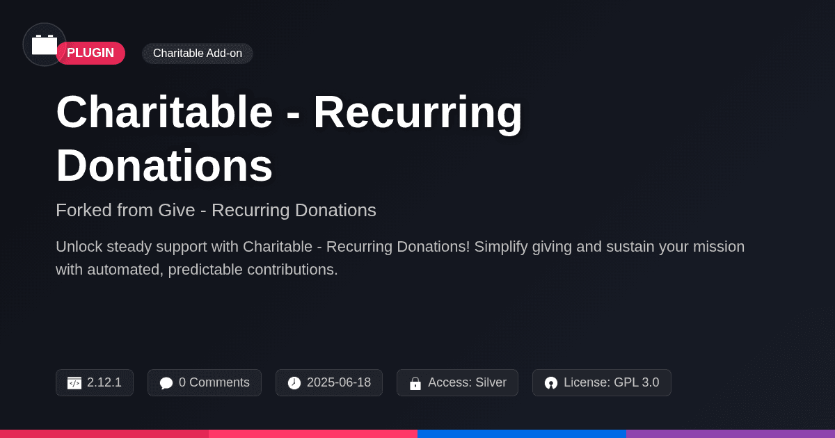 Charitable - Recurring Donations
