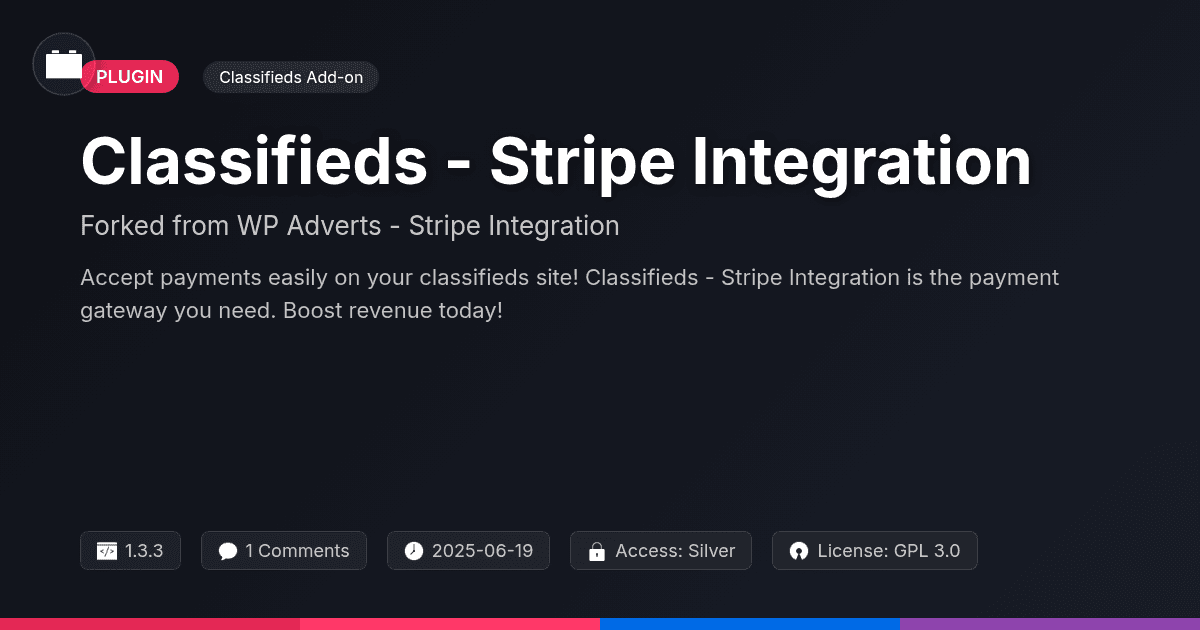 Classifieds - Stripe Integration