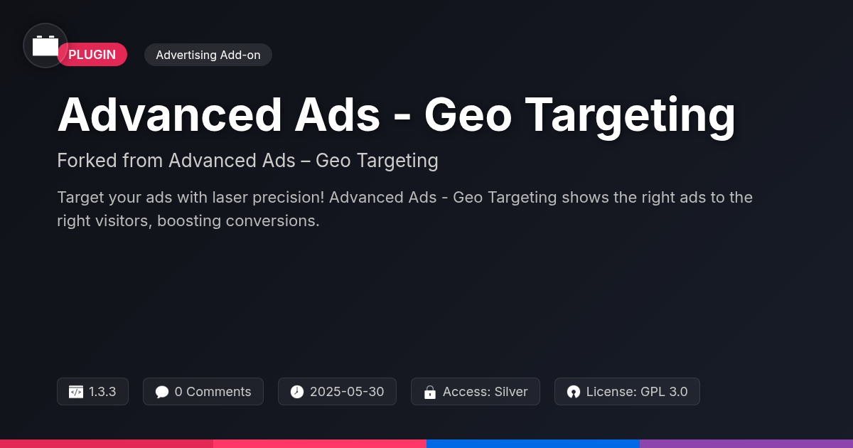 Advanced Ads - Geo Targeting forked from Advanced Ads – Geo Targeting Advanced Ads - Geo Targeting forked from Advanced Ads – Geo Targeting