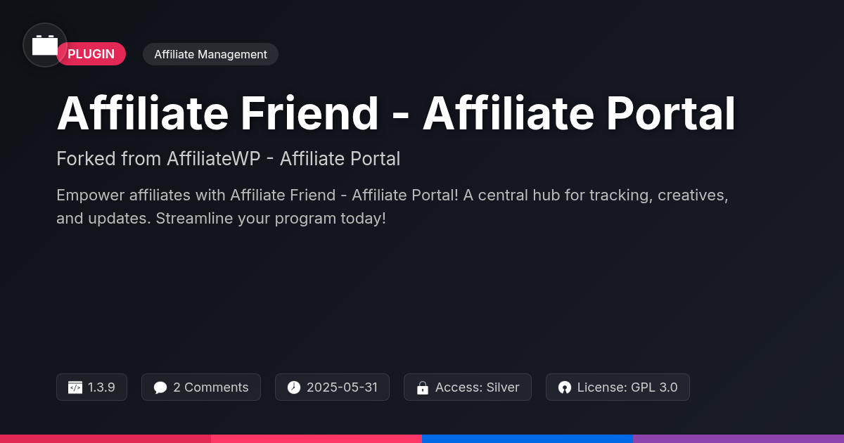 Affiliate Friend - Affiliate Portal forked from AffiliateWP - Affiliate Portal Affiliate Friend - Affiliate Portal forked from AffiliateWP - Affiliate Portal