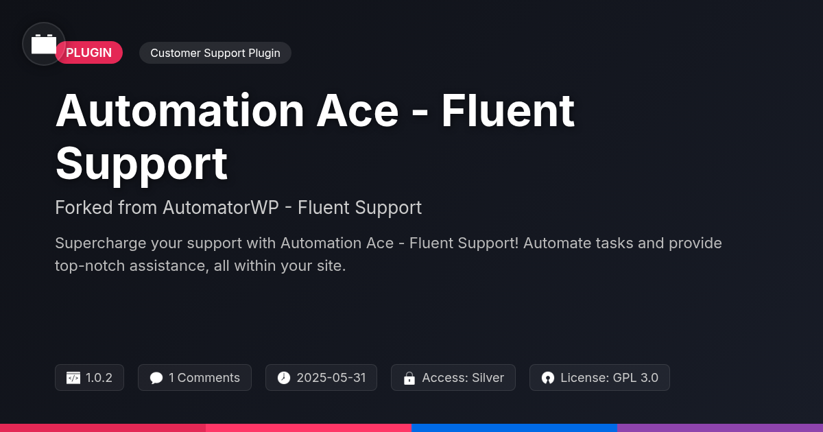 Automation Ace - Fluent Support forked from AutomatorWP - Fluent Support
