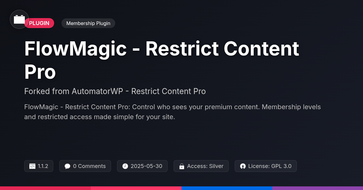 FlowMagic - Restrict Content Pro forked from AutomatorWP - Restrict Content Pro FlowMagic - Restrict Content Pro forked from AutomatorWP - Restrict Content Pro