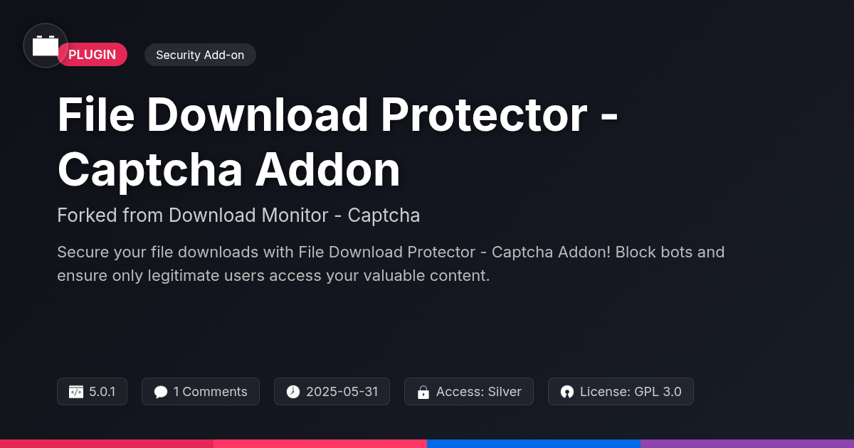 File Download Protector - Captcha Addon forked from Download Monitor - Captcha File Download Protector - Captcha Addon forked from Download Monitor - Captcha