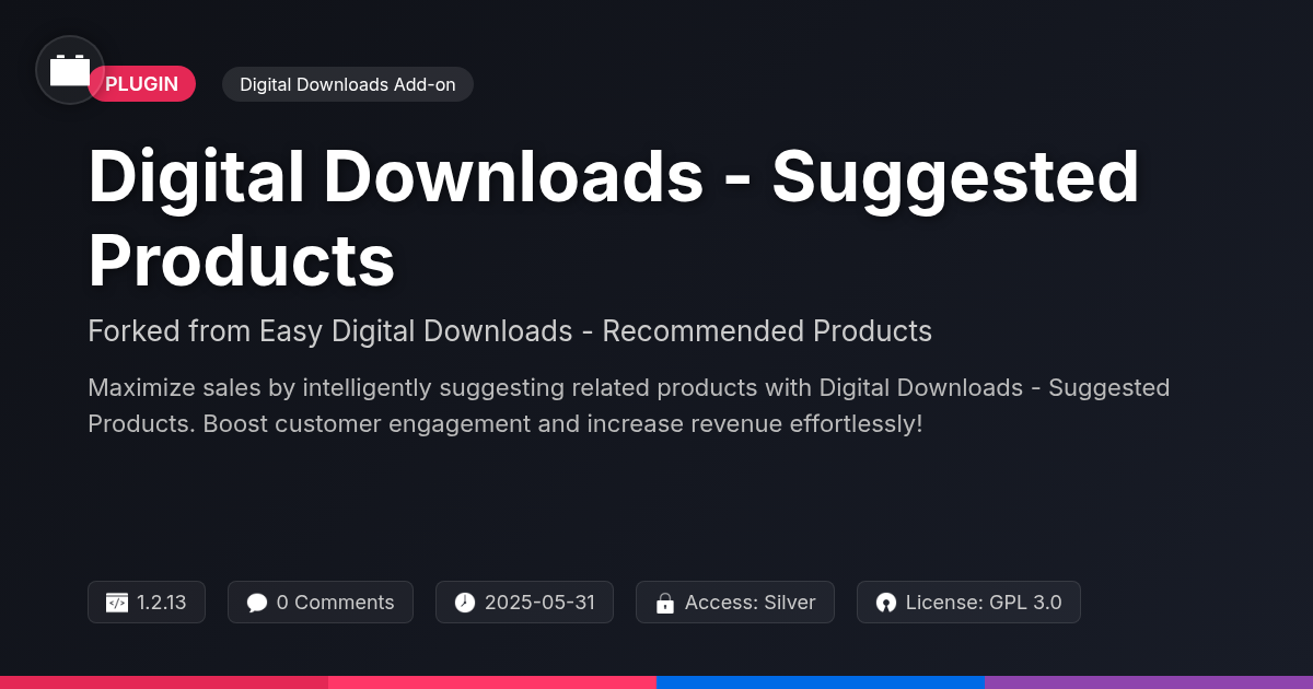 Digital Downloads - Suggested Products forked from Easy Digital Downloads - Recommended Products Digital Downloads - Suggested Products forked from Easy Digital Downloads - Recommended Products