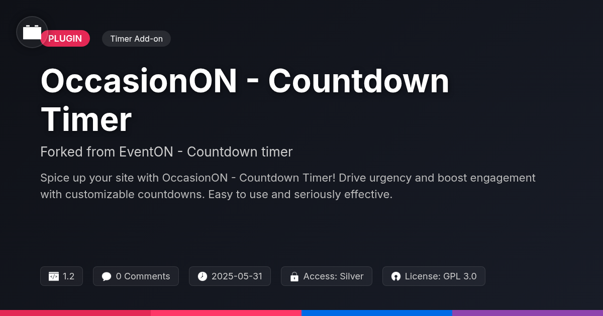 OccasionON - Countdown Timer forked from EventON - Countdown timer OccasionON - Countdown Timer forked from EventON - Countdown timer