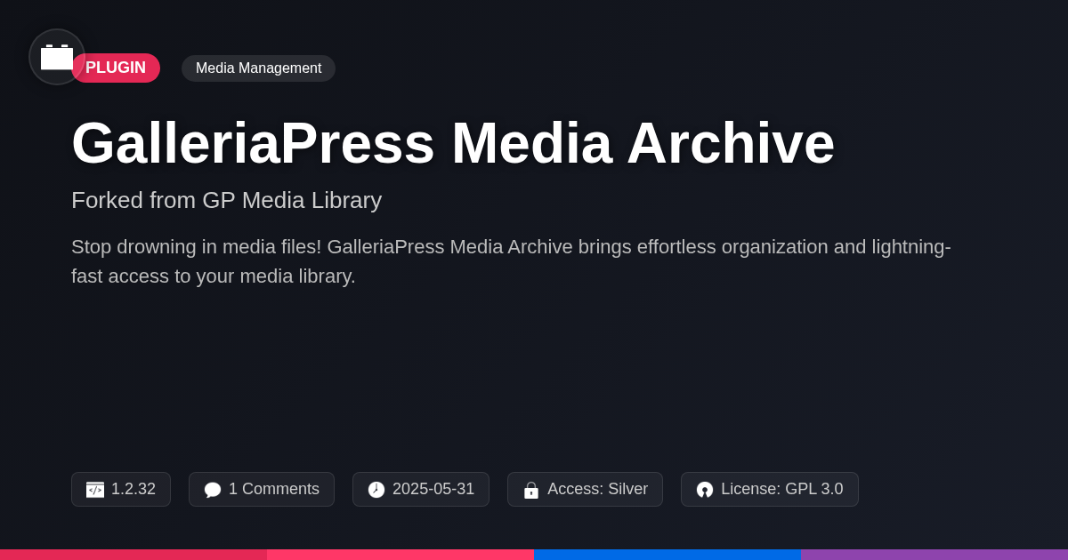 GalleriaPress Media Archive forked from GP Media Library GalleriaPress Media Archive forked from GP Media Library