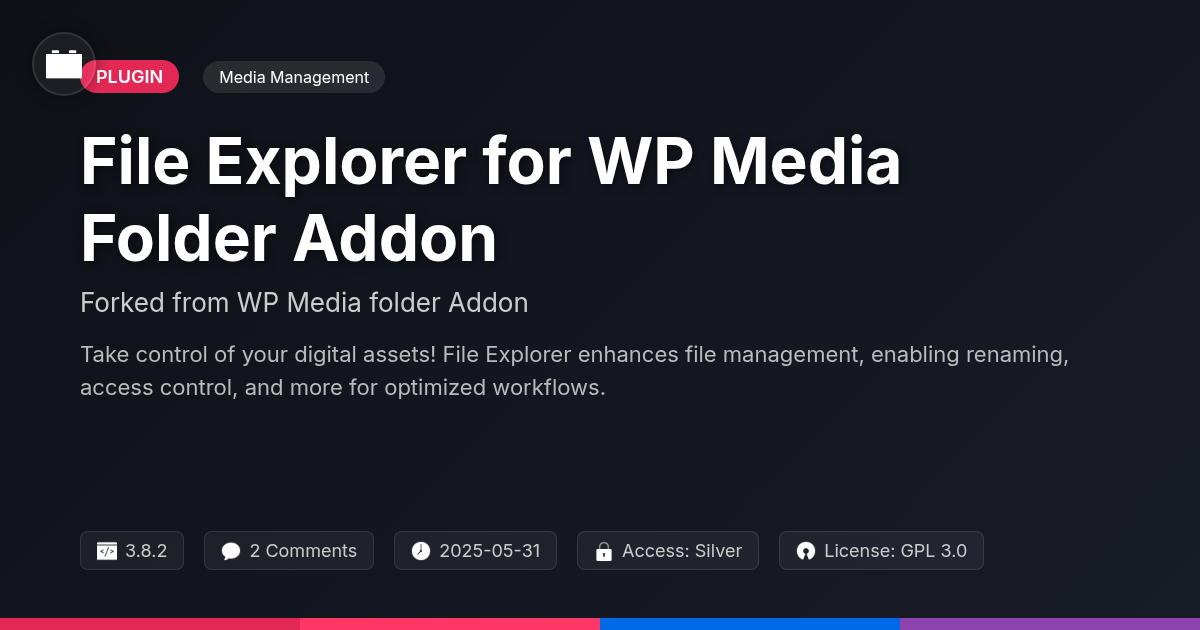 File Explorer for WP Media Folder Addon forked from WP Media folder Addon File Explorer for WP Media Folder Addon forked from WP Media folder Addon
