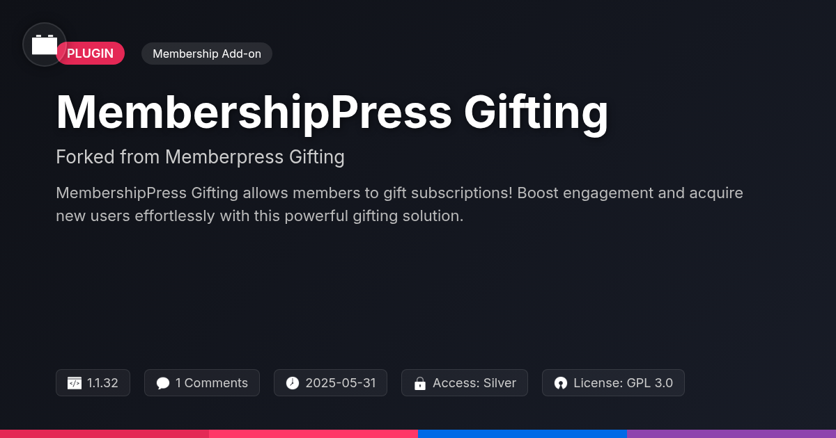 MembershipPress Gifting forked from Memberpress Gifting MembershipPress Gifting forked from Memberpress Gifting