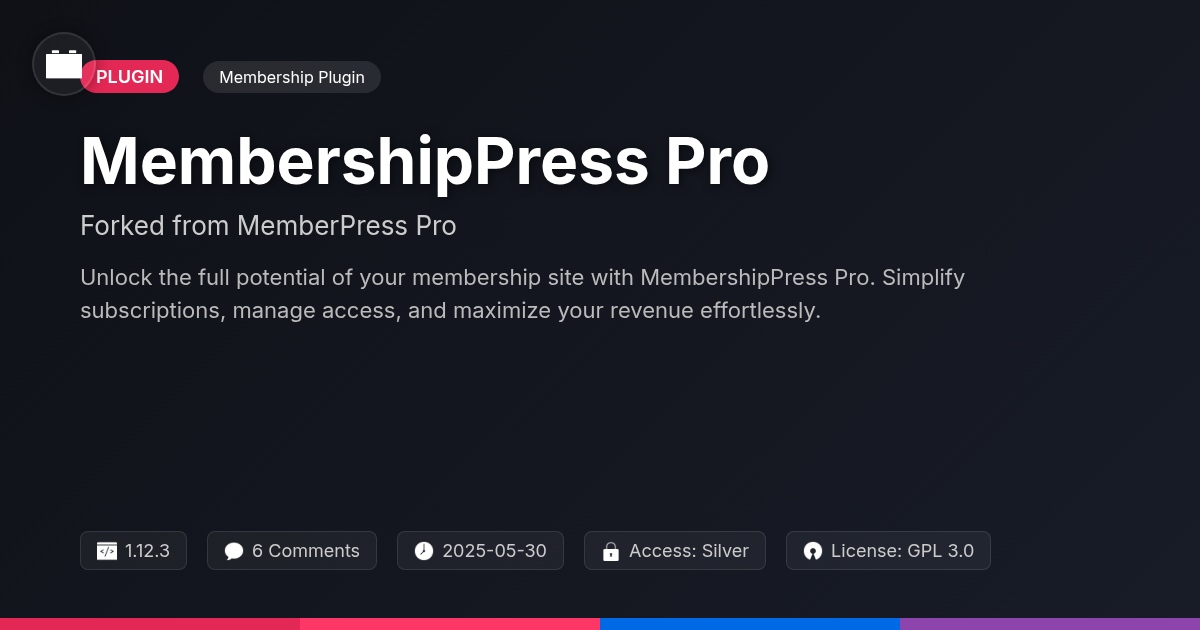 MembershipPress Pro forked from MemberPress Pro MembershipPress Pro forked from MemberPress Pro