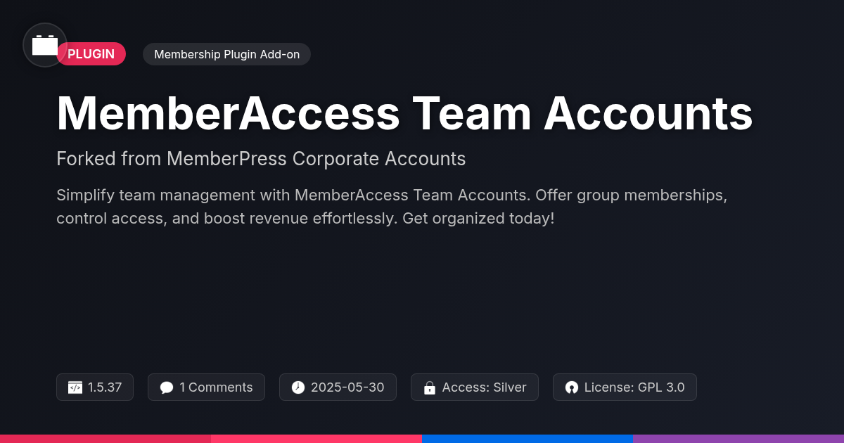 MemberAccess Team Accounts forked from MemberPress Corporate Accounts MemberAccess Team Accounts forked from MemberPress Corporate Accounts