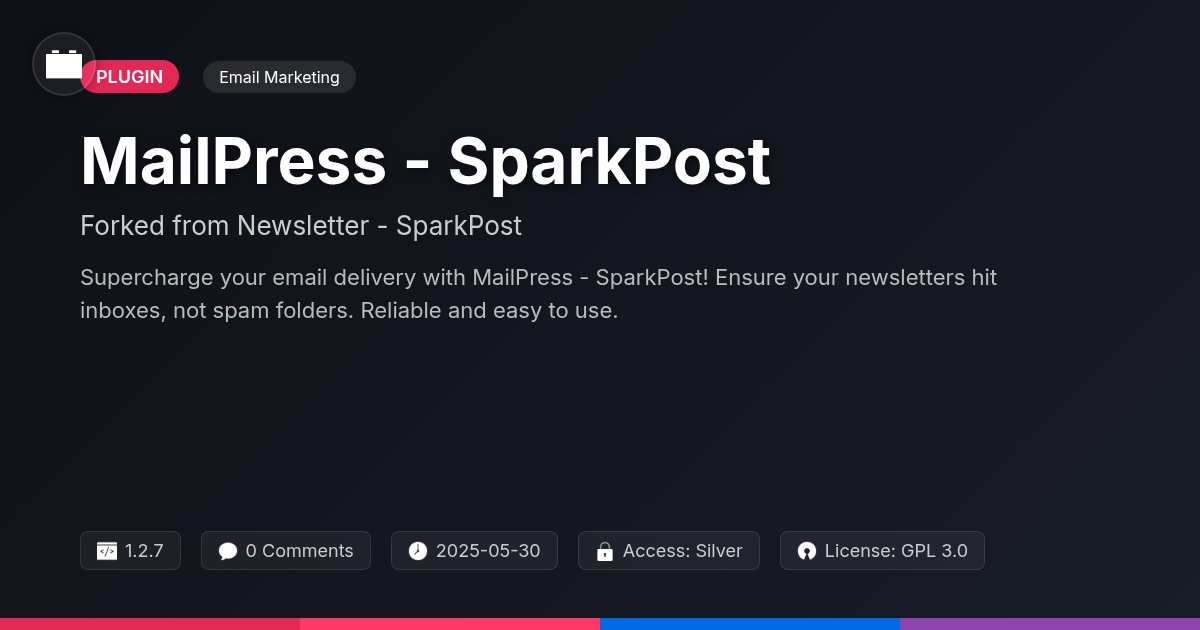 MailPress - SparkPost forked from Newsletter - SparkPost MailPress - SparkPost forked from Newsletter - SparkPost