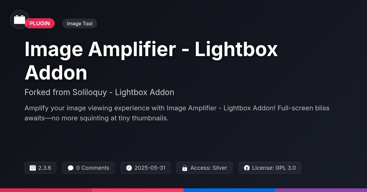 Image Amplifier - Lightbox Addon forked from Soliloquy - Lightbox Addon Image Amplifier - Lightbox Addon forked from Soliloquy - Lightbox Addon