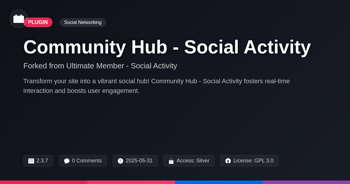Community Hub - Social Activity forked from Ultimate Member - Social Activity Community Hub - Social Activity forked from Ultimate Member - Social Activity