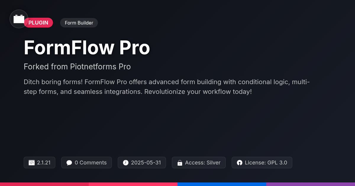 FormFlow Pro forked from Piotnetforms Pro