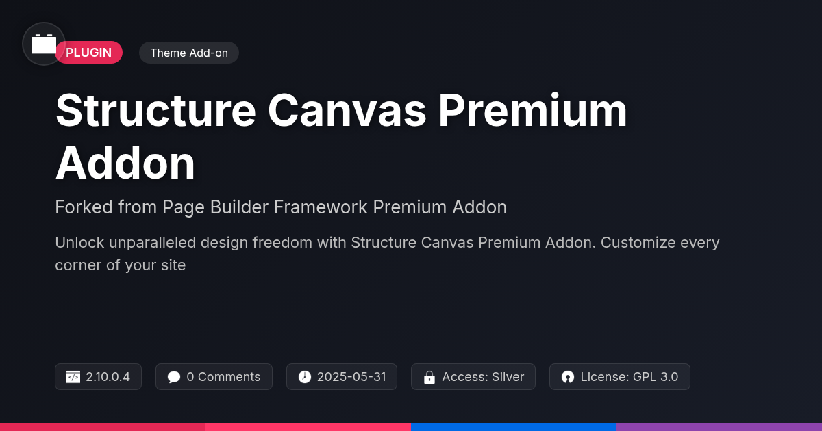 Structure Canvas Premium Addon forked from Page Builder Framework Premium Addon Structure Canvas Premium Addon forked from Page Builder Framework Premium Addon