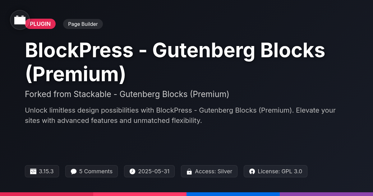 BlockPress - Gutenberg Blocks (Premium) forked from Stackable - Gutenberg Blocks (Premium)