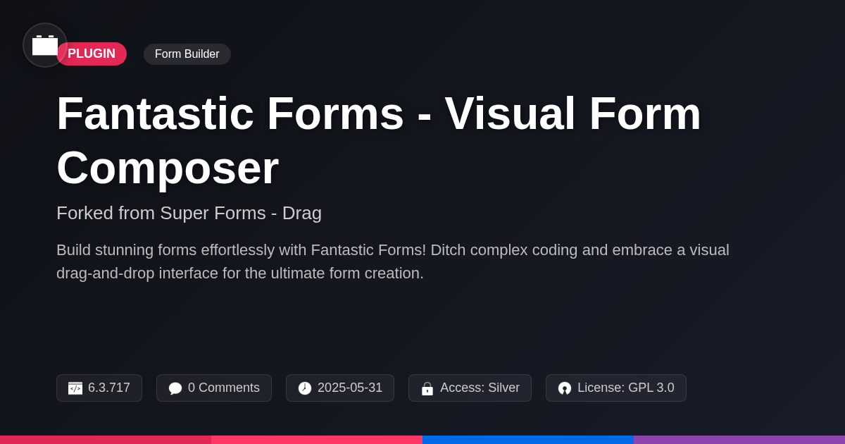 Fantastic Forms - Visual Form Composer forked from Super Forms - Drag & Drop Form Builder Fantastic Forms - Visual Form Composer forked from Super Forms - Drag & Drop Form Builder