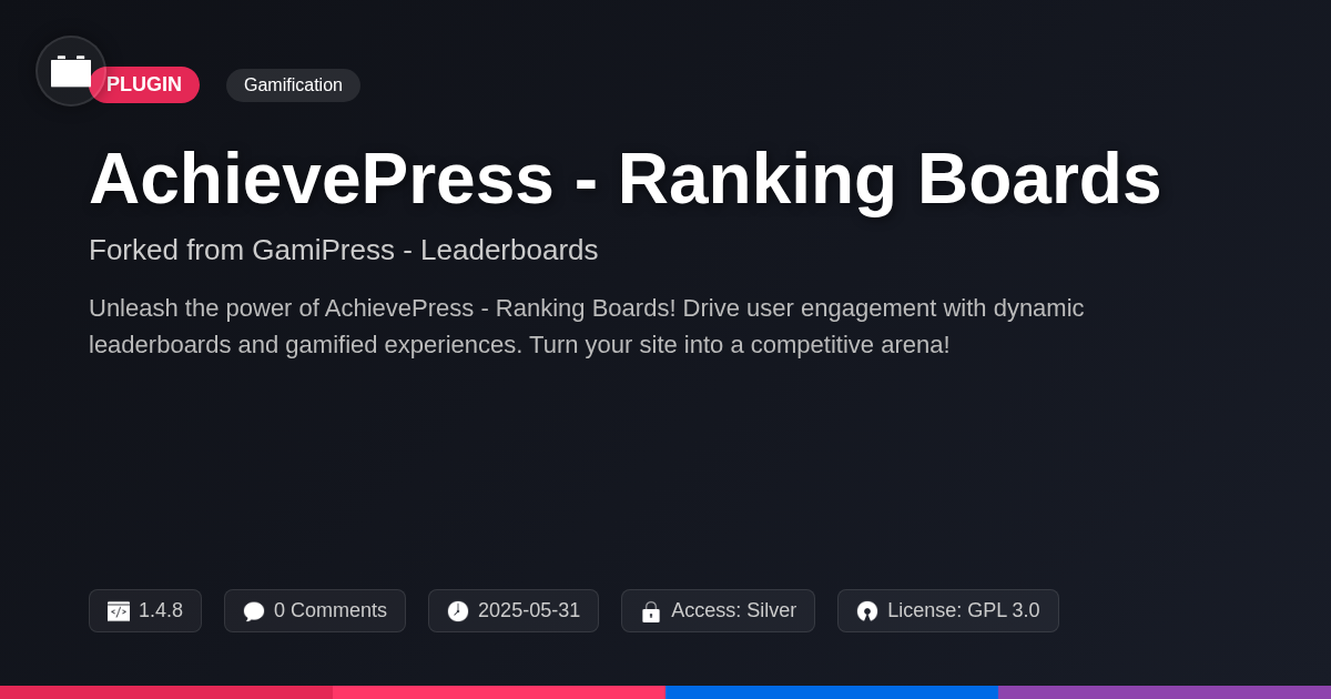 AchievePress - Ranking Boards forked from GamiPress - Leaderboards