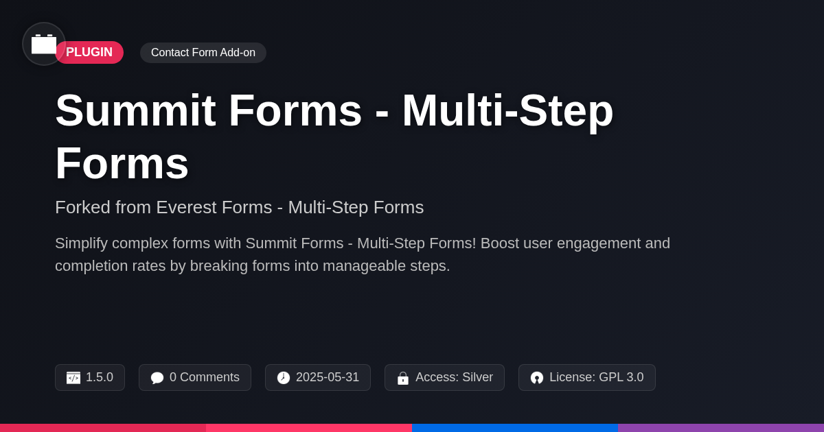 Summit Forms - Multi-Step Forms forked from Everest Forms - Multi-Step Forms