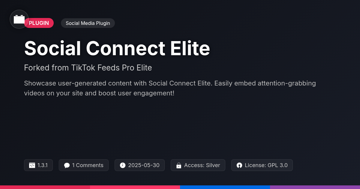 Social Connect Elite forked from TikTok Feeds Pro Elite Social Connect Elite forked from TikTok Feeds Pro Elite