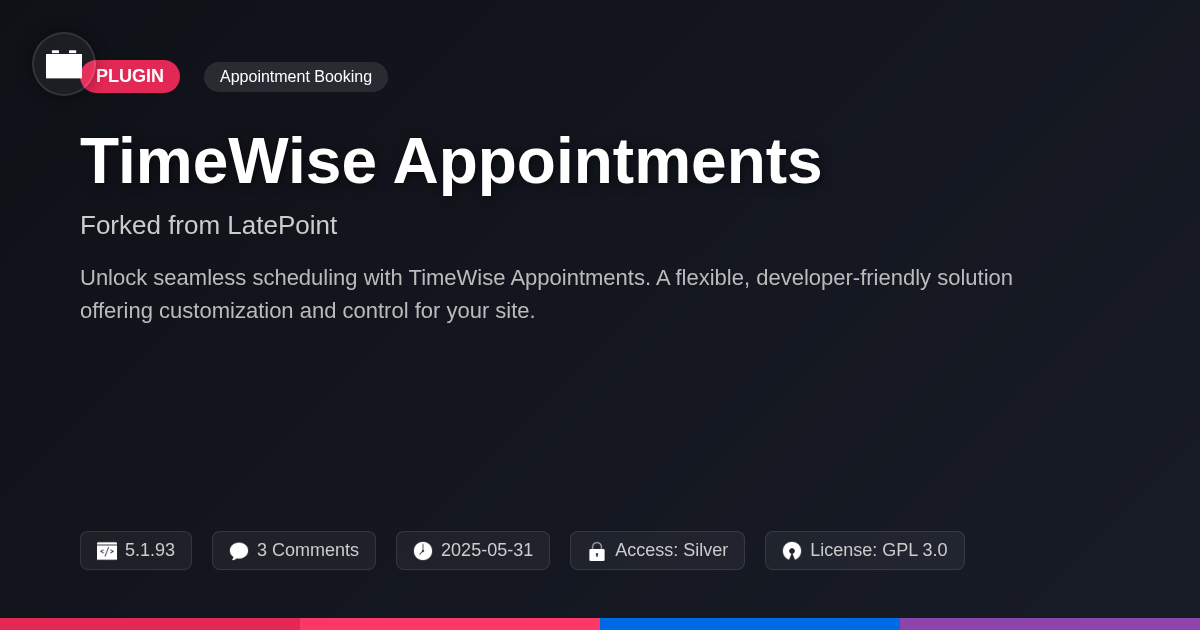 TimeWise Appointments forked from LatePoint TimeWise Appointments forked from LatePoint