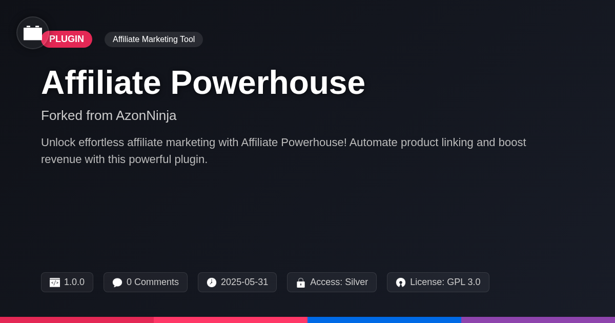 Affiliate Powerhouse forked from AzonNinja Affiliate Powerhouse forked from AzonNinja