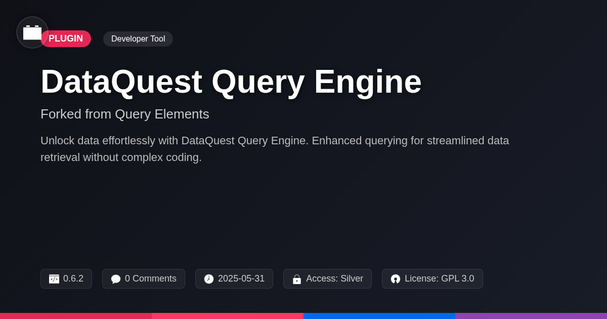 DataQuest Query Engine forked from Query Elements DataQuest Query Engine forked from Query Elements