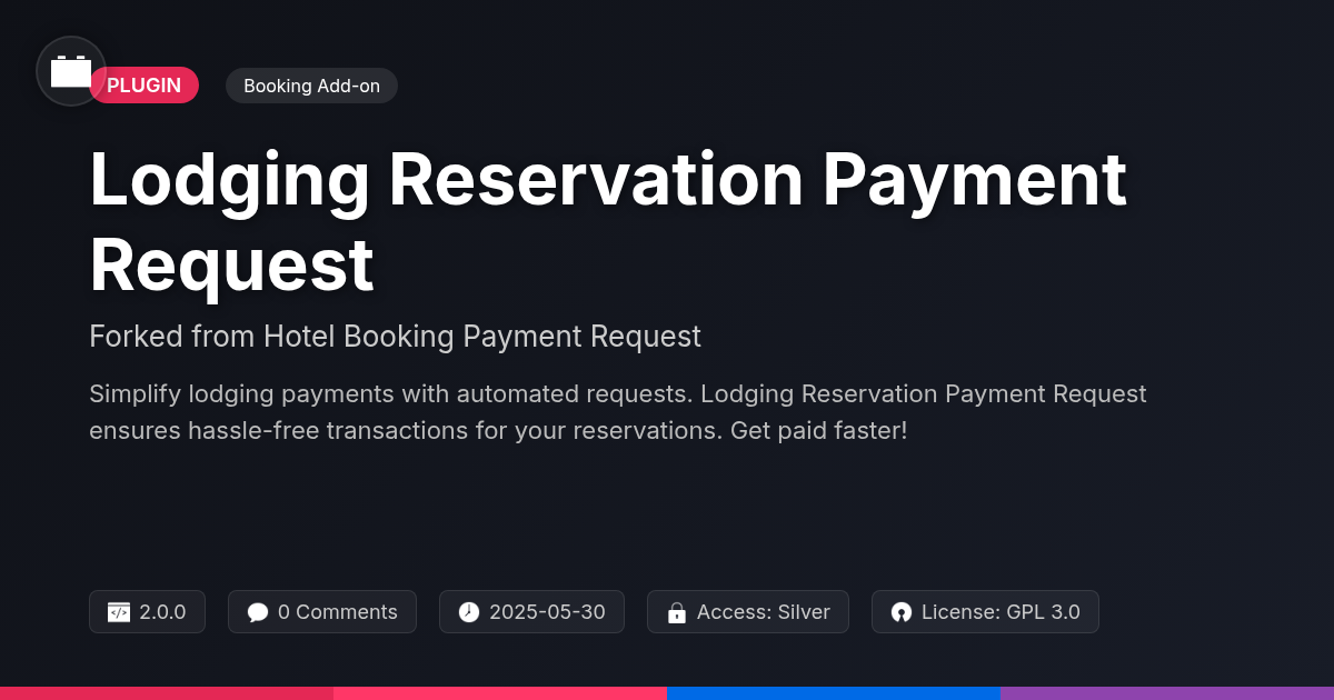 Lodging Reservation Payment Request forked from Hotel Booking Payment Request