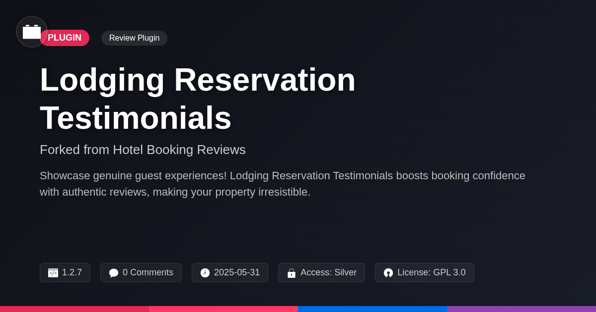 Lodging Reservation Testimonials forked from Hotel Booking Reviews