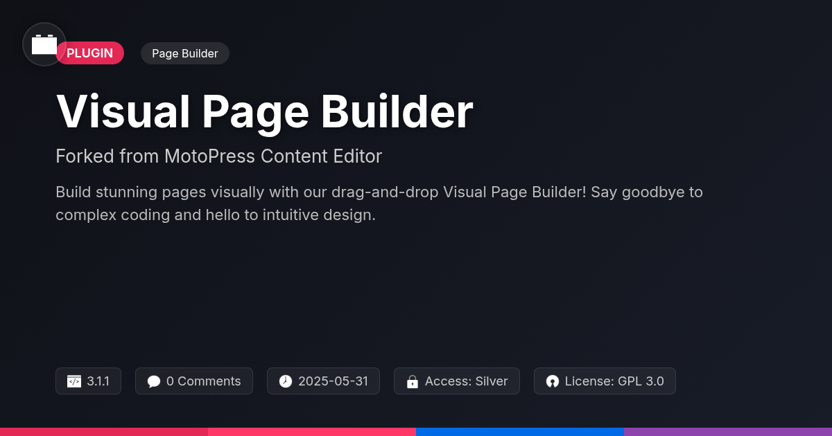 Visual Page Builder forked from MotoPress Content Editor Visual Page Builder forked from MotoPress Content Editor