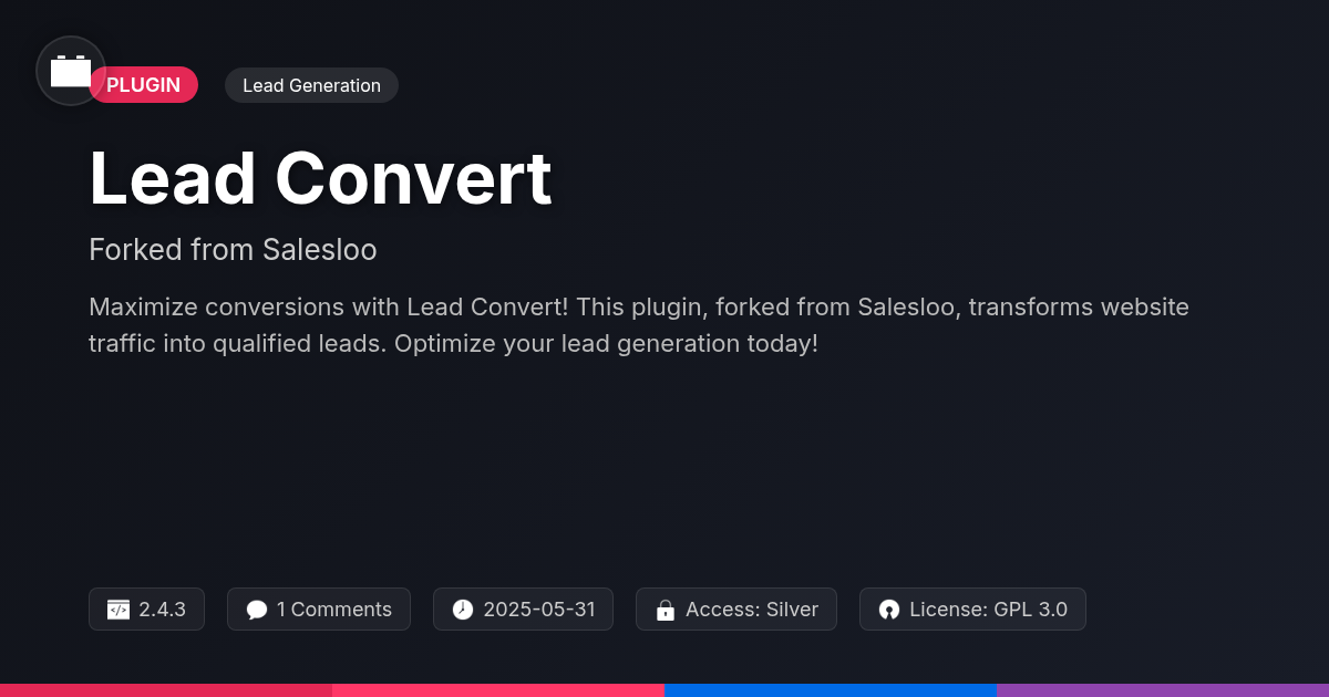 Lead Convert forked from Salesloo Lead Convert forked from Salesloo