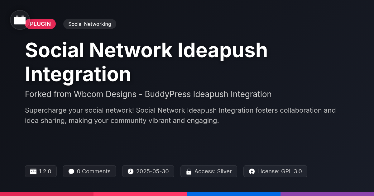 Social Network Ideapush Integration forked from Wbcom Designs - BuddyPress Ideapush Integration Social Network Ideapush Integration forked from Wbcom Designs - BuddyPress Ideapush Integration