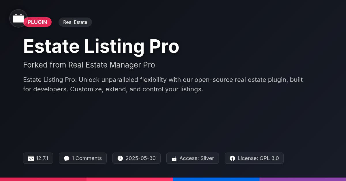 Estate Listing Pro forked from Real Estate Manager Pro Estate Listing Pro forked from Real Estate Manager Pro