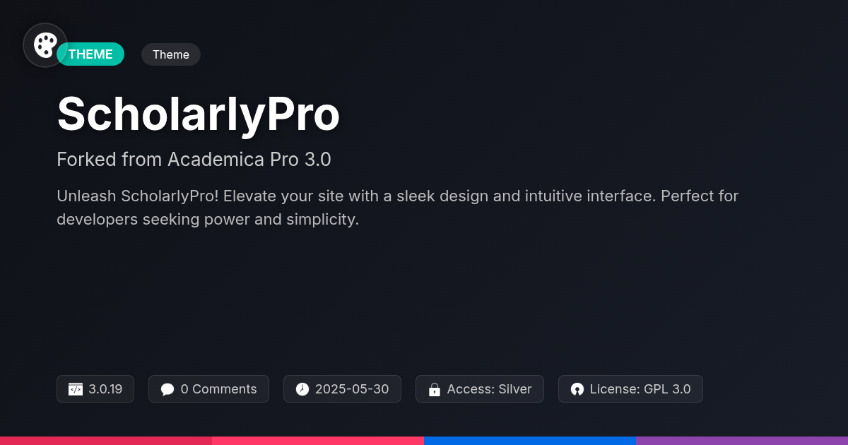 ScholarlyPro forked from Academica Pro 3.0 ScholarlyPro forked from Academica Pro 3.0
