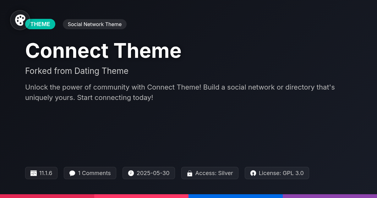 Connect Theme forked from Dating Theme