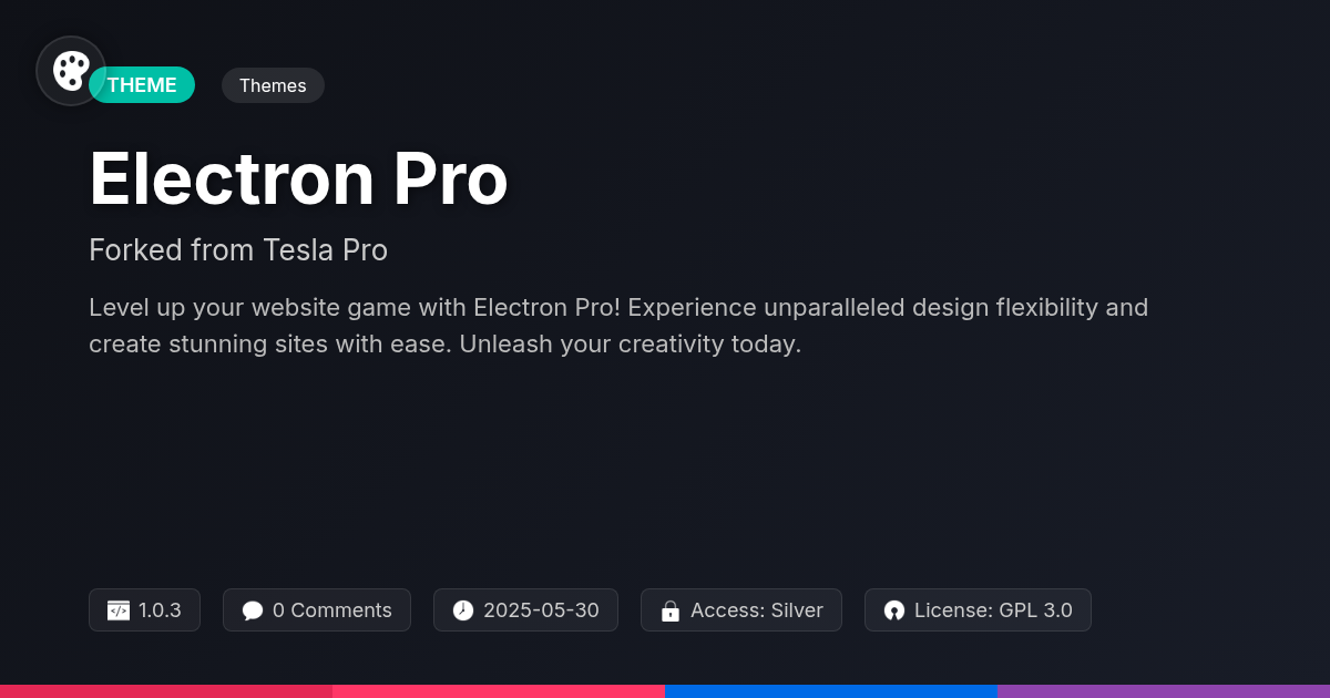 Electron Pro forked from Tesla Pro Electron Pro forked from Tesla Pro