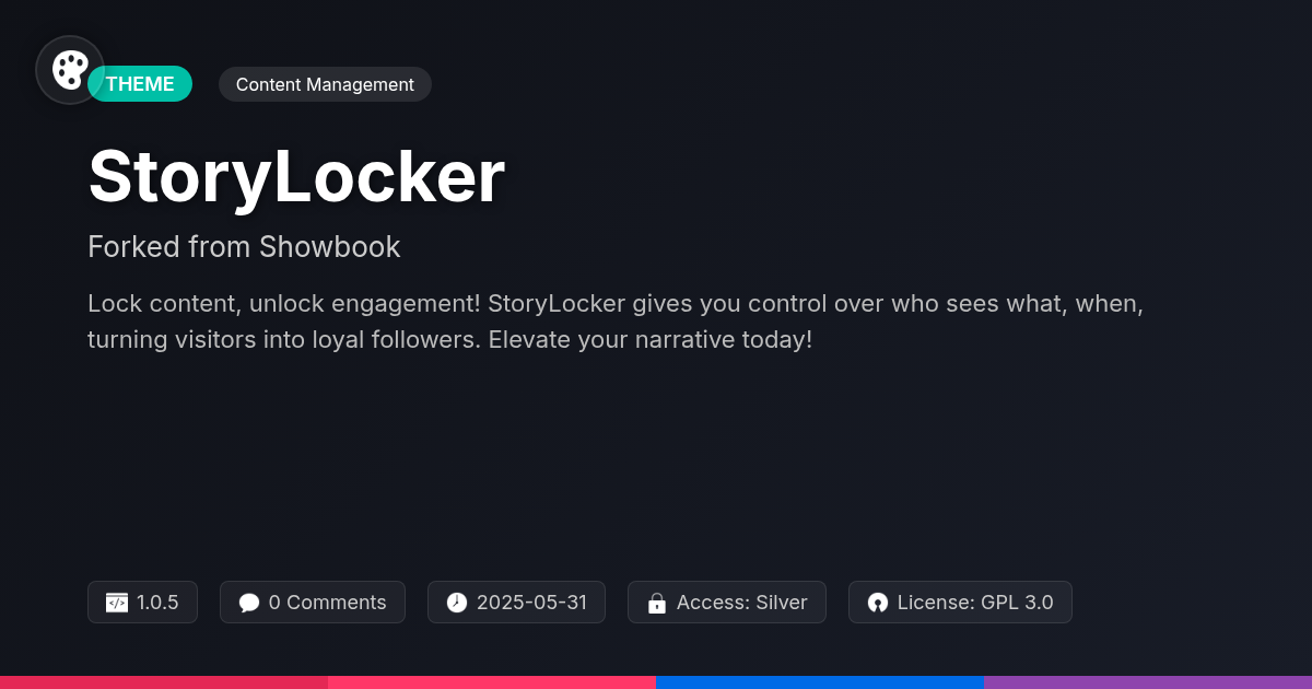 StoryLocker forked from Showbook StoryLocker forked from Showbook
