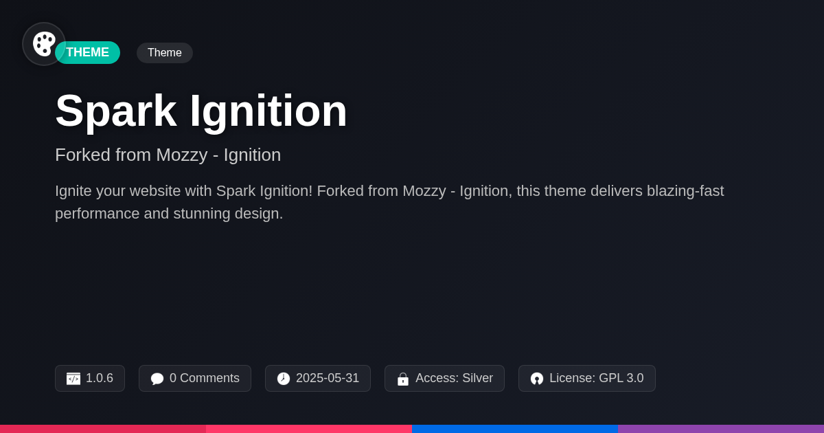 Spark Ignition forked from Mozzy - Ignition Spark Ignition forked from Mozzy - Ignition