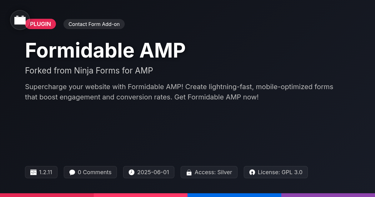 Formidable AMP forked from Ninja Forms for AMP Formidable AMP forked from Ninja Forms for AMP