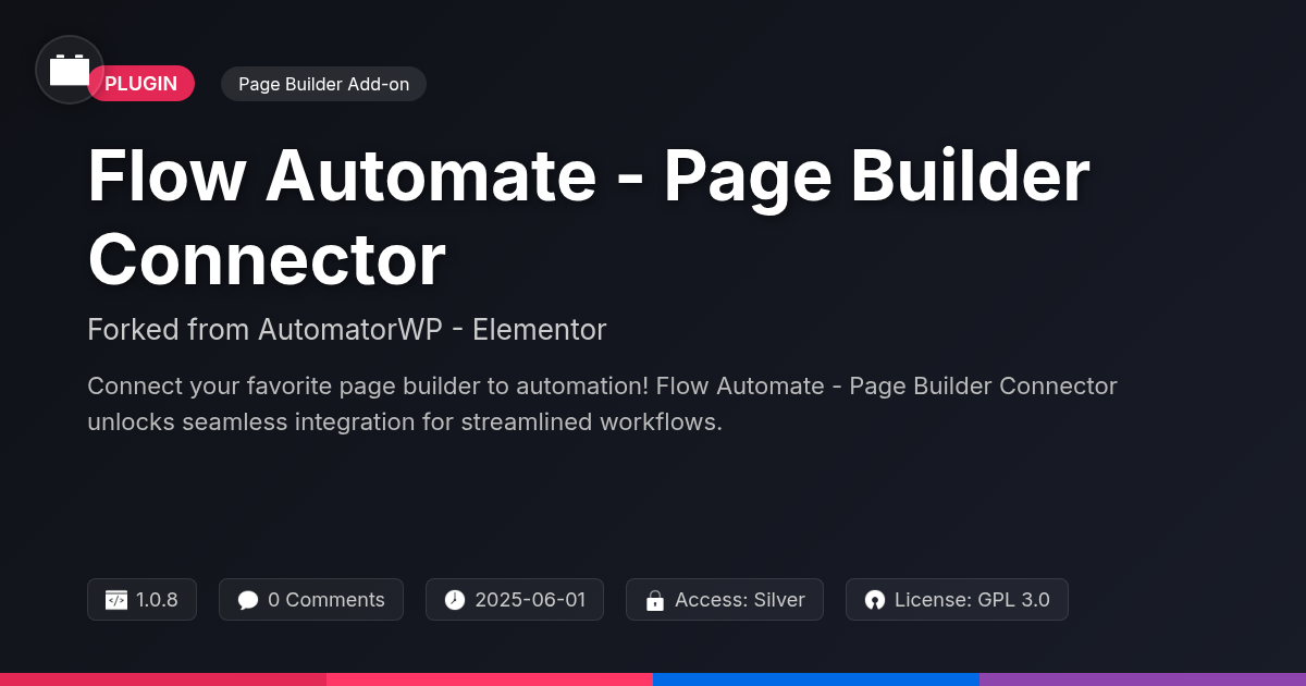 Flow Automate - Page Builder Connector forked from AutomatorWP - Elementor Flow Automate - Page Builder Connector forked from AutomatorWP - Elementor