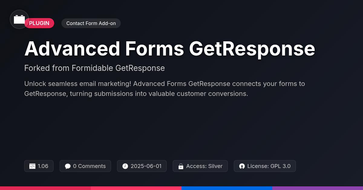 Advanced Forms GetResponse forked from Formidable GetResponse Advanced Forms GetResponse forked from Formidable GetResponse
