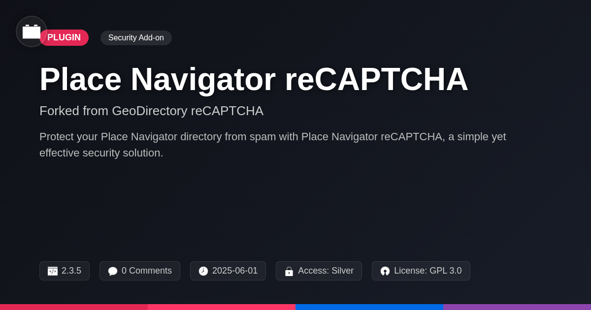 Place Navigator reCAPTCHA forked from GeoDirectory reCAPTCHA Place Navigator reCAPTCHA forked from GeoDirectory reCAPTCHA