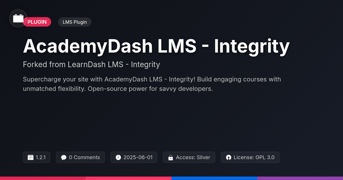 AcademyDash LMS - Integrity forked from LearnDash LMS - Integrity AcademyDash LMS - Integrity forked from LearnDash LMS - Integrity