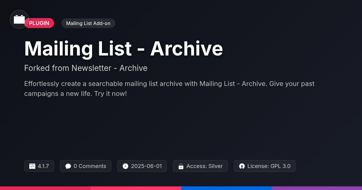 Mailing List - Archive forked from Newsletter - Archive Mailing List - Archive forked from Newsletter - Archive