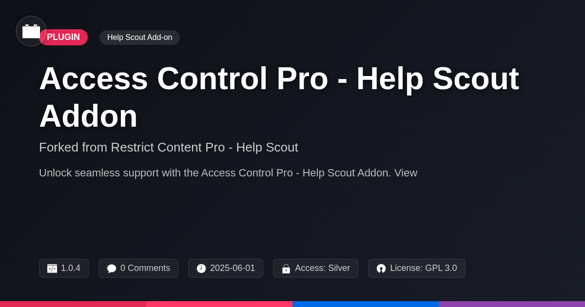 Access Control Pro - Help Scout Addon forked from Restrict Content Pro - Help Scout Access Control Pro - Help Scout Addon forked from Restrict Content Pro - Help Scout